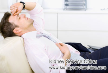 Tiredness and Vomiting for IgA Nephropathy Patients