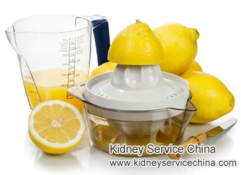 Can I Drink Lemon Juice with High Creatinine 1.84
