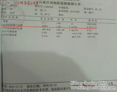 Eleven years’ kidney disease history was reversed by Traditional Chinese Medicine
