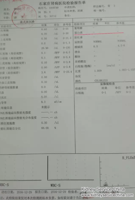 Eleven years’ kidney disease history was reversed by Traditional Chinese Medicine