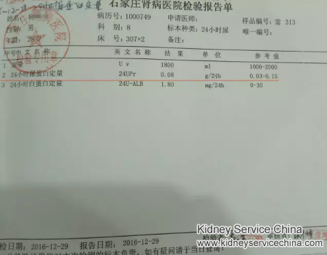 Eleven years’ kidney disease history was reversed by Traditional Chinese Medicine