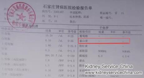 Urine Protein 4.37g Decreased to Normal Level with Chinese Medicine